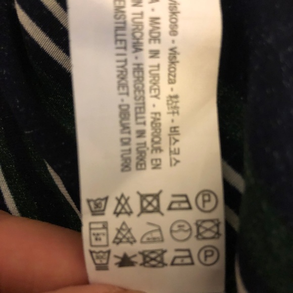 Zara Basic Stripes Navy Blue Casual Dress - Picture 8 of 8